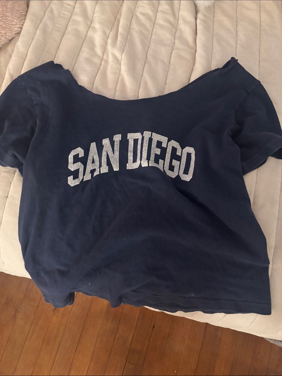 Brandy Melville Tops - Brandy Melville Navy "San Diego" Graphic Tee